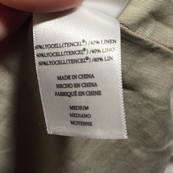 Rails Fulton Camo Print Field Linen Jacket In Watercolor Camo Size Medium - Picture 8 of 8